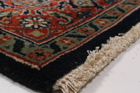 Herati Blue Runner Hand Knotted 26 X 60  Area Rug 250-24904 Image 3