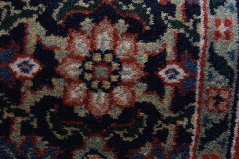 Herati Blue Runner Hand Knotted 26 X 60  Area Rug 250-24904 Image 4