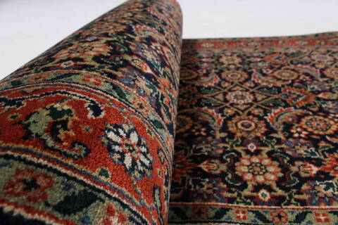 Herati Blue Runner Hand Knotted 26 X 60  Area Rug 250-24904 Image 7