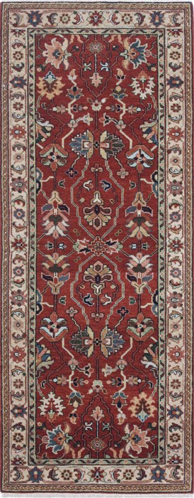 Serapi Brown Runner Hand Knotted 25 X 61  Area Rug 250-24910 Image 0