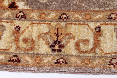 Pishavar Grey Runner Hand Knotted 27 X 61 Area Rug 250-24911 Image 2