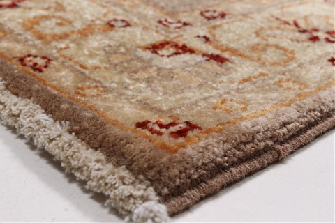 Pishavar Grey Runner Hand Knotted 27 X 61 Area Rug 250-24911 Image 5