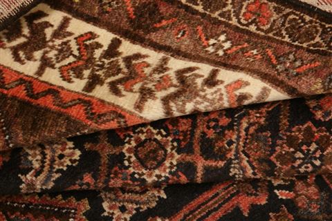 Malayer Black Runner Hand Knotted 38 X 99 Area Rug 100-24916 Image 3