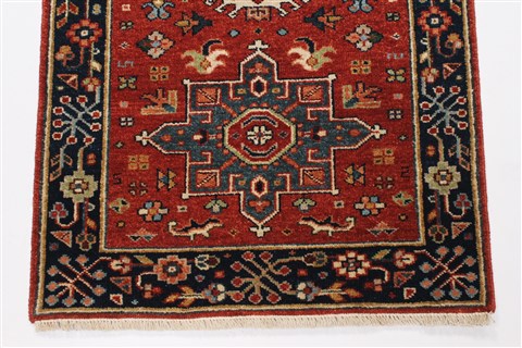 Karajeh Brown Runner Hand Knotted 21 X 511 Area Rug 250-24926 Image 4