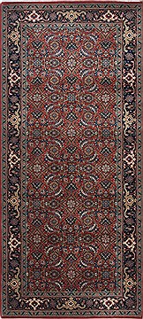 Indian Herati Green Rectangle 3x5 ft Wool Carpet 24986