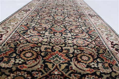 Herati Beige Runner Hand Knotted 20 X 511 Area Rug 250-24988 Image 2