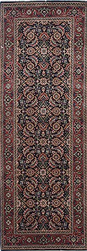 Indian Herati Green Runner 6 ft and Smaller Wool Carpet 25001