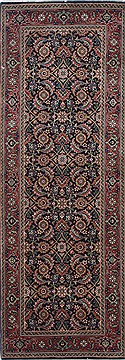 Indian Herati Green Runner 6 ft and Smaller Wool Carpet 25001