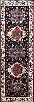 Karajeh Beige Runner Hand Knotted 2'0" X 6'0"  Area Rug 250-25014