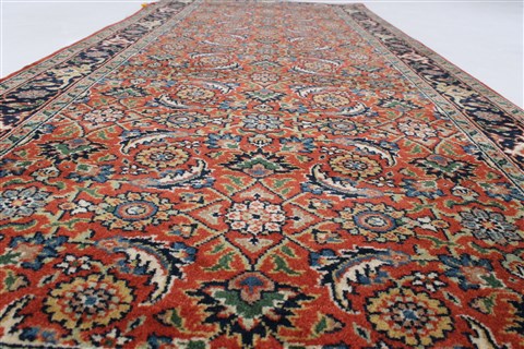 Herati Green Hand Knotted 27 X 62 Area Rug 250-25016 Image 1