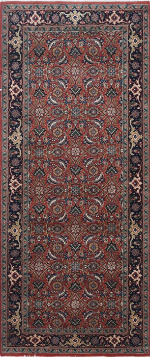 Herati Green Hand Knotted 27 X 62 Area Rug 250-25016 Image 0