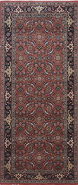Herati Green Hand Knotted 2'7" X 6'2"  Area Rug 250-25016