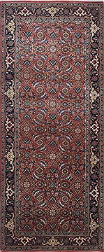 Herati Green Hand Knotted 2'7" X 6'2"  Area Rug 250-25026