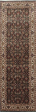 Herati Green Runner Hand Knotted 2'5" X 7'2"  Area Rug 250-25036