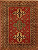 Kazak Red Hand Knotted 50 X 68  Area Rug 300-25044 Thumb 0