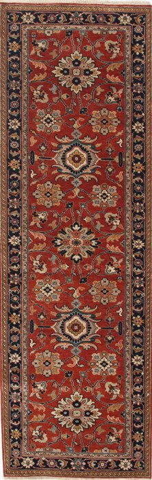 Serapi Brown Runner Hand Knotted 27 X 80  Area Rug 250-25045 Image 0