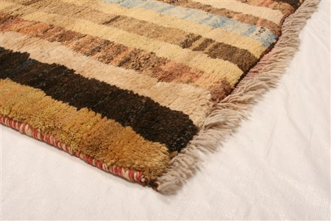 Gabbeh Multicolor Runner Hand Knotted 37 X 84 Area Rug 253-25076 Image 8