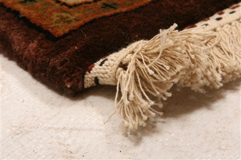 Qum Red Runner Hand Knotted 29 X 200 Area Rug 100-25083 Image 4