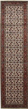 Herati Beige Runner Hand Knotted 2'7" X 9'10"  Area Rug 250-25096