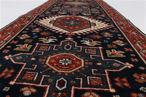 Karajeh Brown Runner Hand Knotted 21 X 100 Area Rug 250-25098 Image 1