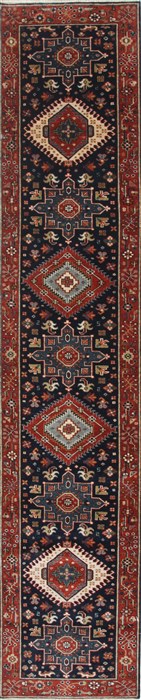 Karajeh Brown Runner Hand Knotted 21 X 100 Area Rug 250-25098 Image 0