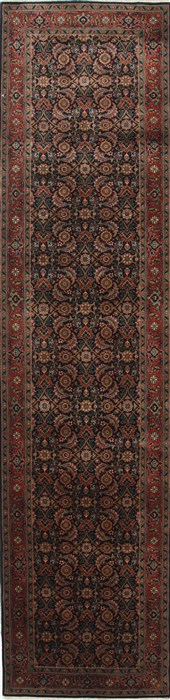 Herati Green Runner Hand Knotted 26 X 103 Area Rug 250-25104 Image 0