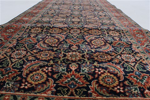Herati Green Runner Hand Knotted 28 X 711 Area Rug 250-25107 Image 1
