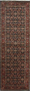 Indian Herati Green Runner 6 to 9 ft Wool Carpet 25107