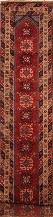 Yalameh Red Runner Hand Knotted 211 X 150  Area Rug 100-25108 Image 0