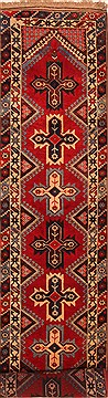 Yalameh Red Runner Hand Knotted 3'1" X 15'5"  Area Rug 100-25112