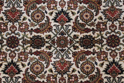 Herati Beige Runner Hand Knotted 27 X 80 Area Rug 250-25113 Image 3