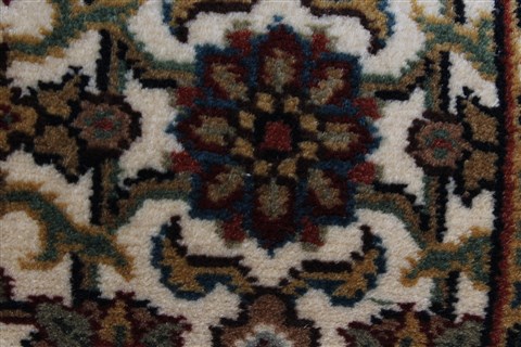 Herati Beige Runner Hand Knotted 27 X 80 Area Rug 250-25113 Image 6