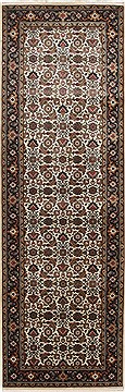 Indian Herati Beige Runner 6 to 9 ft Wool Carpet 25113