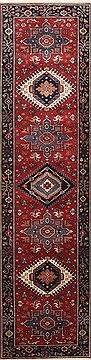 Indian Karajeh Blue Runner 6 to 9 ft Wool Carpet 25116