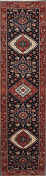 Indian Karajeh Beige Runner 6 to 9 ft Wool Carpet 25125