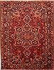 Bakhtiar Red Hand Knotted 98 X 128  Area Rug 100-25132 Thumb 0