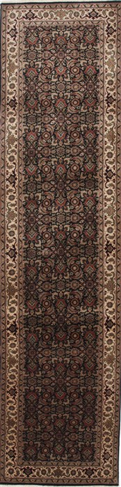 Herati Beige Runner Hand Knotted 26 X 910  Area Rug 250-25137 Image 0