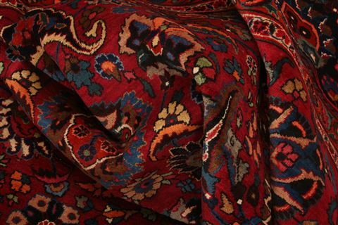 Mashad Red Hand Knotted 911 X 136 Area Rug 100-25143 Image 2