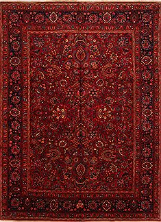 Persian Mashad Red Rectangle 10x13 ft Wool Carpet 25143