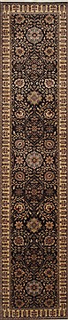 Indian Agra Beige Runner 10 to 12 ft Wool Carpet 25144