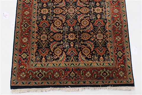 Herati Brown Runner Hand Knotted 27 X 118 Area Rug 250-25146 Image 4