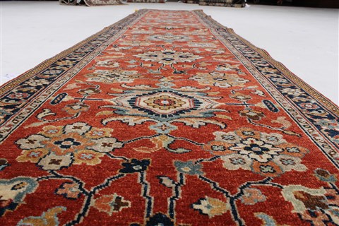 Serapi Red Runner Hand Knotted 27 X 121 Area Rug 250-25150 Image 1