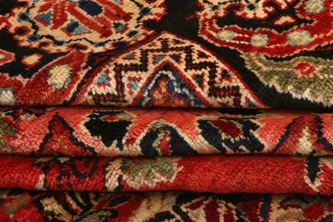 Mahal Red Hand Knotted 111 X 141 Area Rug 100-25151 Image 5