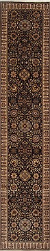 Indian Agra Beige Runner 10 to 12 ft Wool Carpet 25152