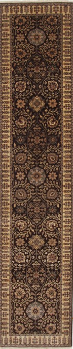 Agra Beige Runner Hand Knotted 27 X 119  Area Rug 250-25160 Image 0