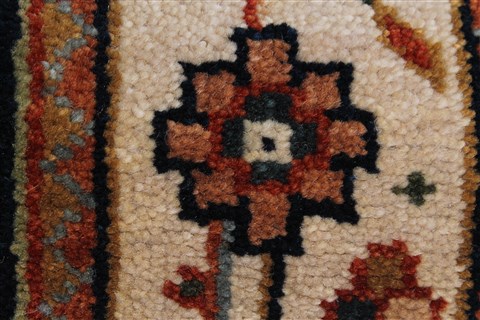 Karajeh Beige Runner Hand Knotted 26 X 1310 Area Rug 250-25172 Image 7
