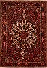 Bakhtiar Red Hand Knotted 106 X 150  Area Rug 100-25203 Thumb 0