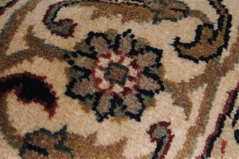 Herati Beige Round Hand Knotted 51 X 51 Area Rug 250-25206 Image 8