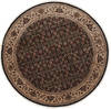 Herati Beige Round Hand Knotted 51 X 51 Area Rug 250-25206 Thumb 0
