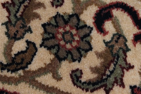 Herati Beige Round Hand Knotted 51 X 51 Area Rug 250-25209 Image 6